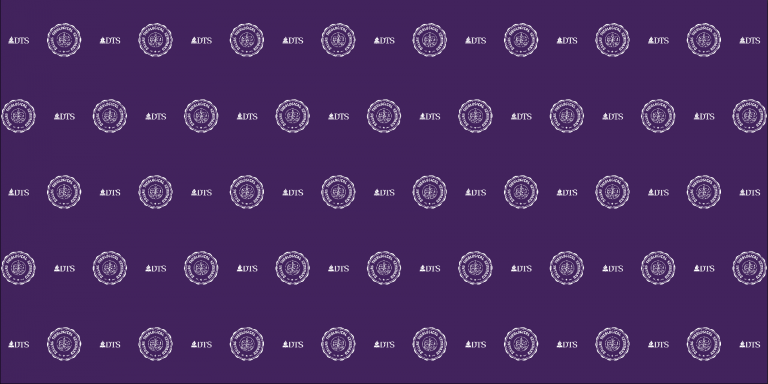 Dallas Theological Seminary Logo Pattern Purple Reversed