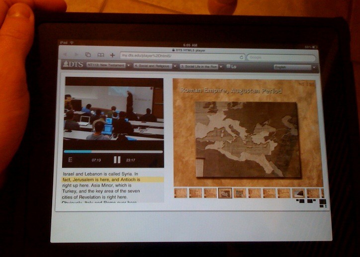 Dr. Darrell Bock of Dallas Theological Seminary on the iPad